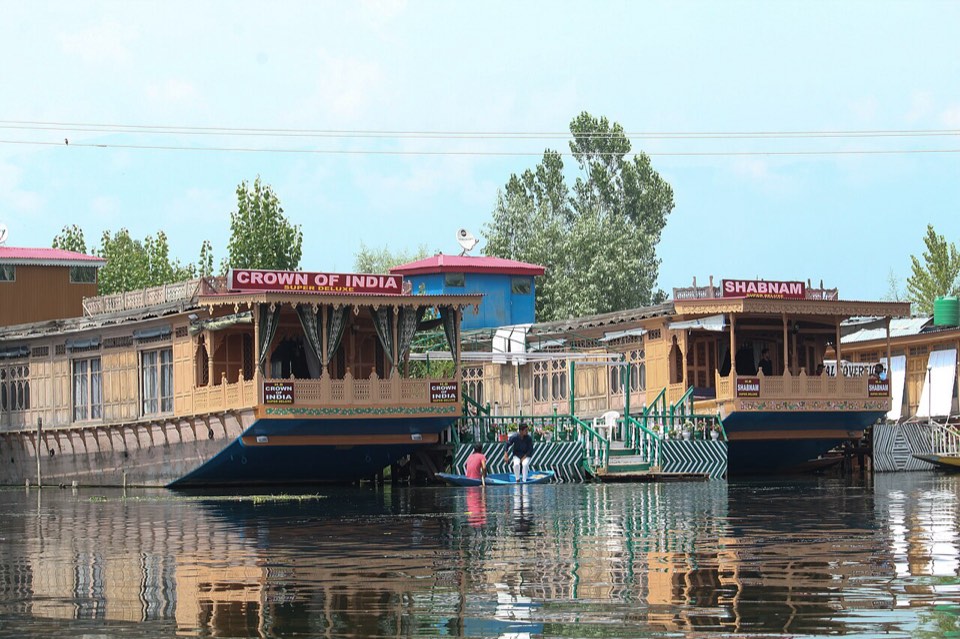 Houseboats on Dal Lake, Srinagar, Kashmir